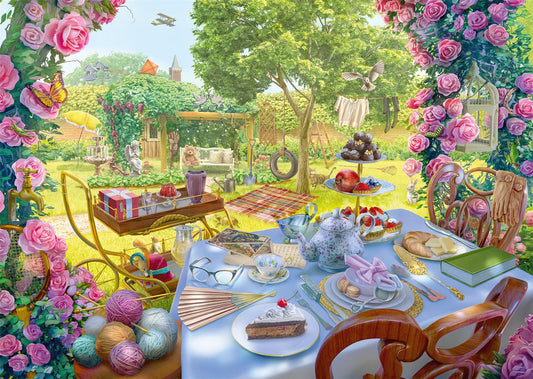 June's Journey: Tea in the Garden 1000 Piece Jigsaw Puzzle