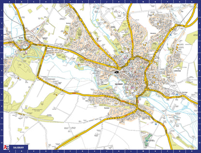 A to Z Map of Salisbury 1000 Piece Jigsaw