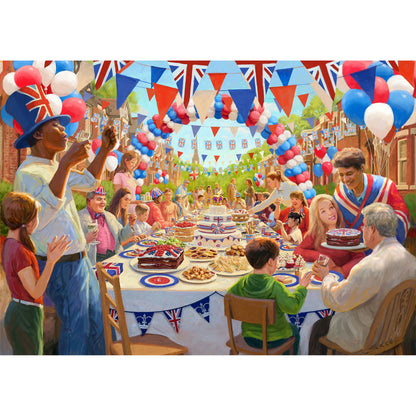 Royal Celebrations 4 x 500 Piece Jigsaw Puzzle Set