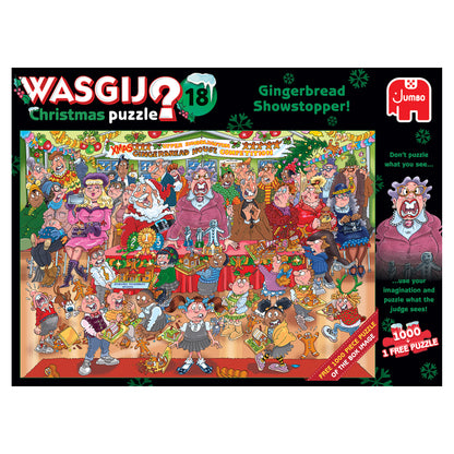 Wasgij Christmas 18 Gingerbread Showstopper 1000 Piece Jigsaw Puzzle box