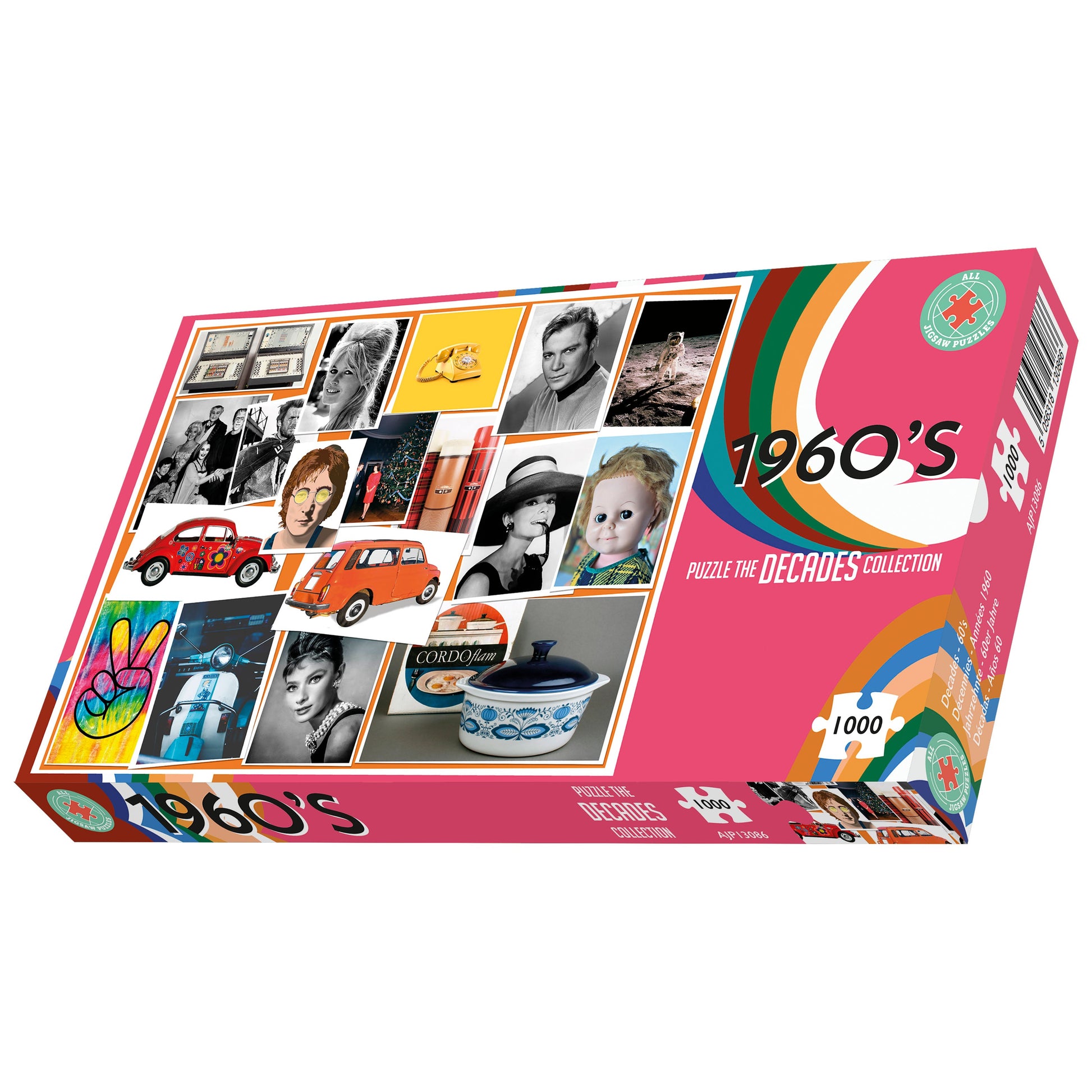Decades - 60's 500 or 1000 Piece Jigsaw Puzzle – All Jigsaw Puzzles US