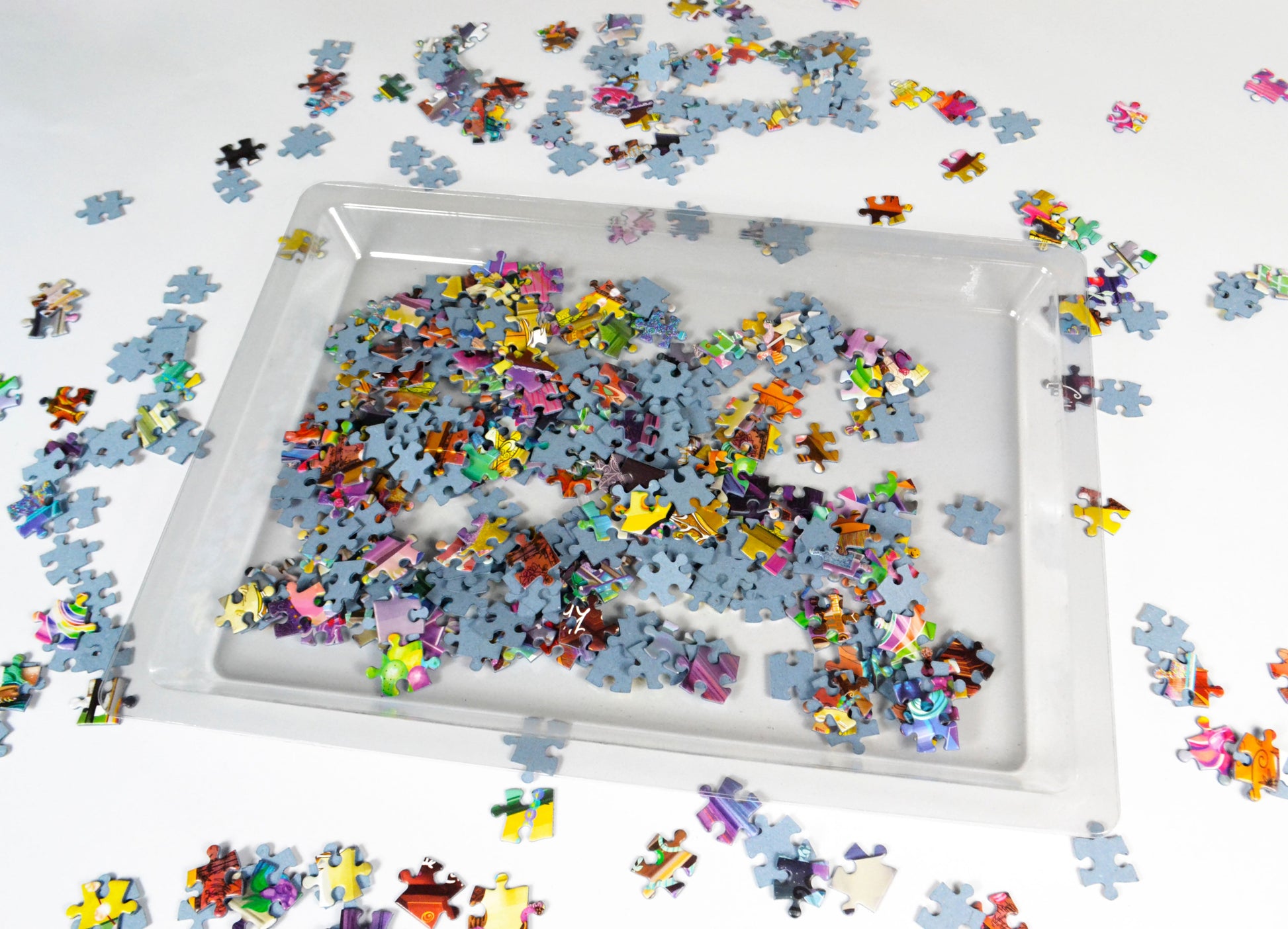 Jigsaw Puzzle Trays for Sorting-Puzzle piece trays puzzle sort and