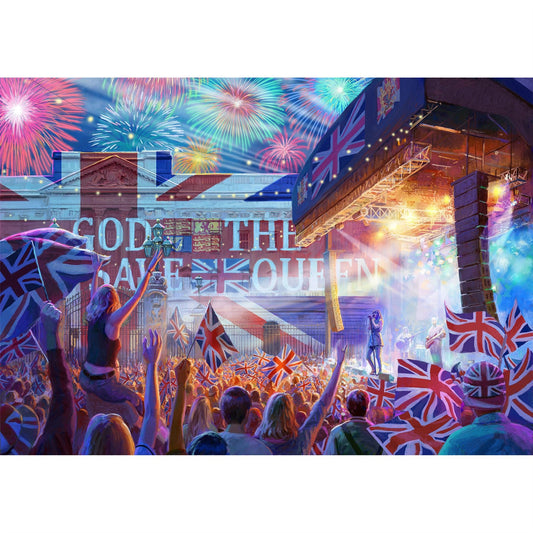 Royal Celebrations 4 x 500 Piece Jigsaw Puzzle Set