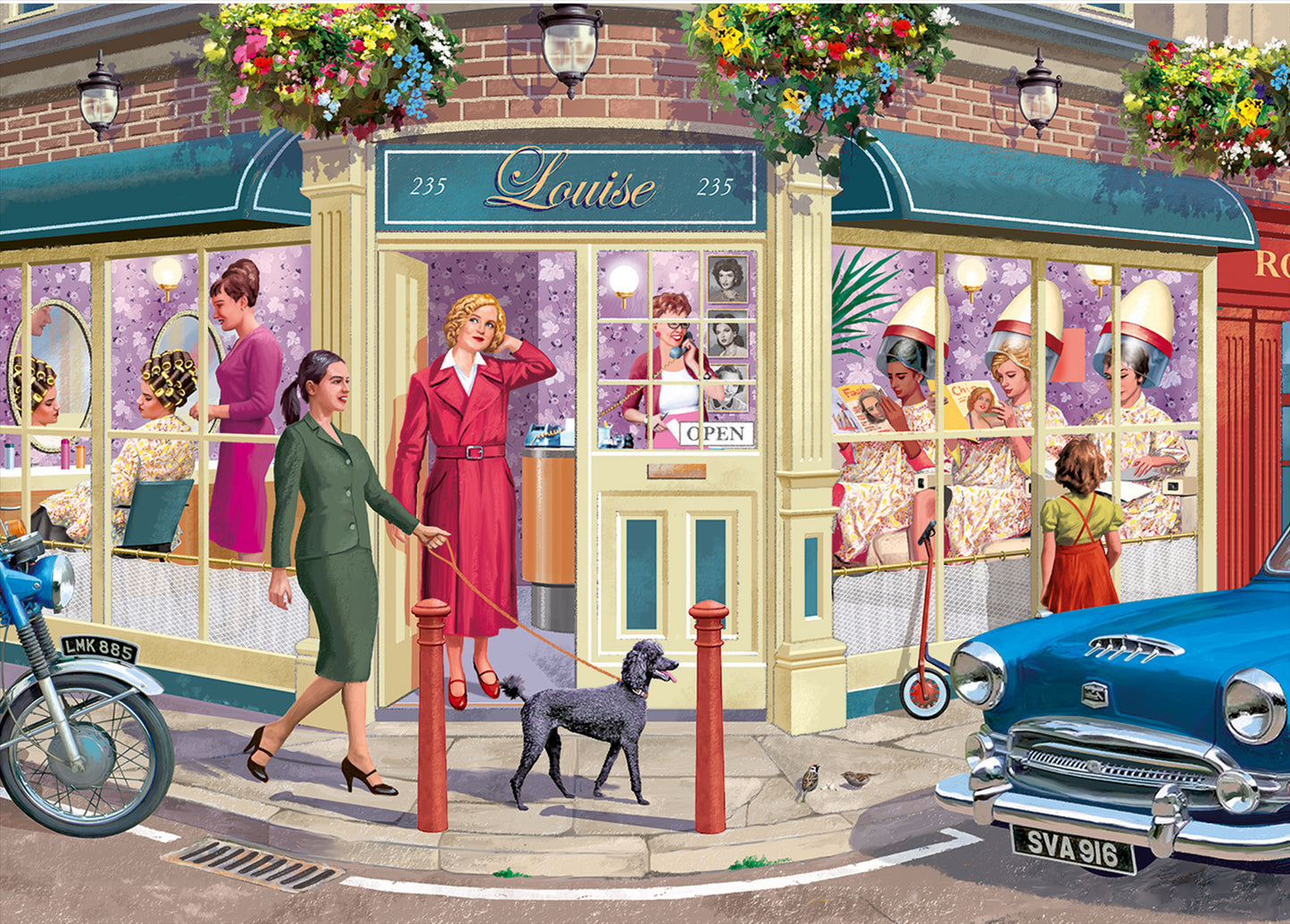 Falcon de luxe The Hairdressers 1000 Piece Jigsaw Puzzle