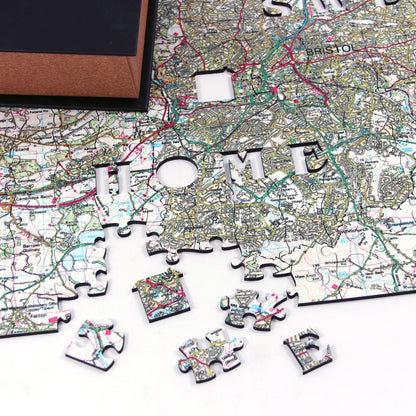 Personalised Jigsaw - Personalised Wooden Map Jigsaw